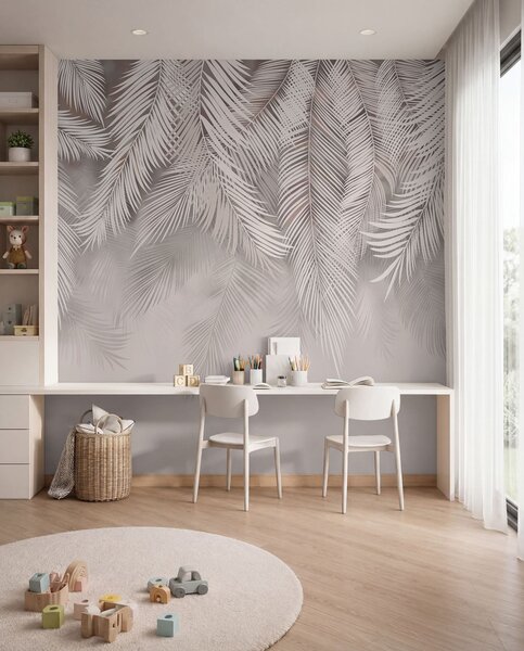 Fototapety Jemné opadávající listy, Fototapety les, Fototapety tropické, u48556v5d1 : uwalls.cz