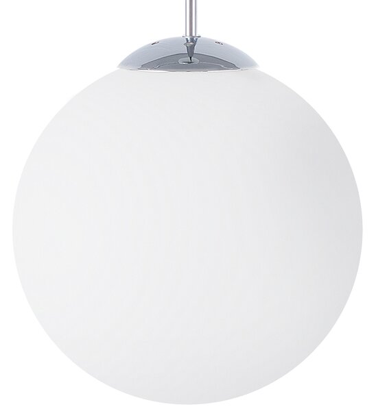 Závěsná lampa BARROW Sklo Bílá