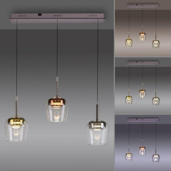 Paul Neuhaus Závěsné LED svítidlo Q-KON, 30W, d. 93 cm, 2700-5000K, Smart Home