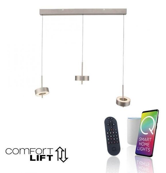 Paul Neuhaus Závěsné LED svítidlo Q-ROTATE, 30W, d. 95 cm, CCT 2700-5000K Barva: Hnědá