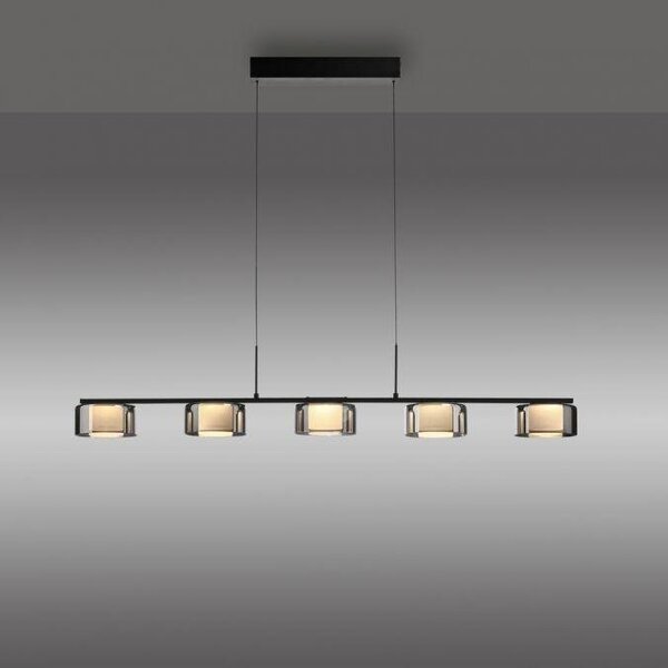 Paul Neuhaus Závěsné LED svítidlo RIKA, 42W, d. 119 cm, 3000K stmívatelné