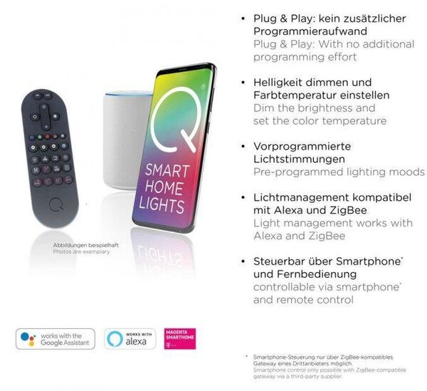 Paul Neuhaus Stolní LED lampa Q-ROTATE, 12W, v. 40 cm, ZigBee 2700-5000K Barva: Hnědá