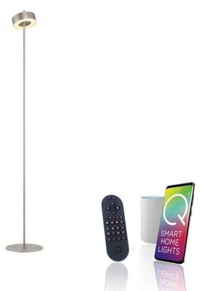 Paul Neuhaus Stojací LED lampa Q-ROTATE, 12W, v. 140 cm, Smart Home 2700-5000K Barva: Hnědá