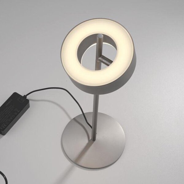Paul Neuhaus Stolní LED lampa Q-ROTATE, 12W, v. 40 cm, ZigBee 2700-5000K Barva: Hnědá