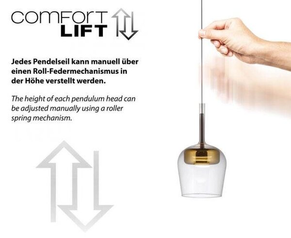 Paul Neuhaus Závěsné LED svítidlo Q-KON, 11W, ø 21 cm, 2700-5000K, Smart Home Barva: Stříbrná