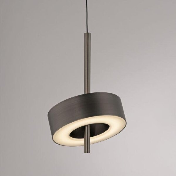 Paul Neuhaus Závěsné LED svítidlo Q-ROTATE, 12W, ø 14 cm, CCT 2700-5000K Barva: Hliník