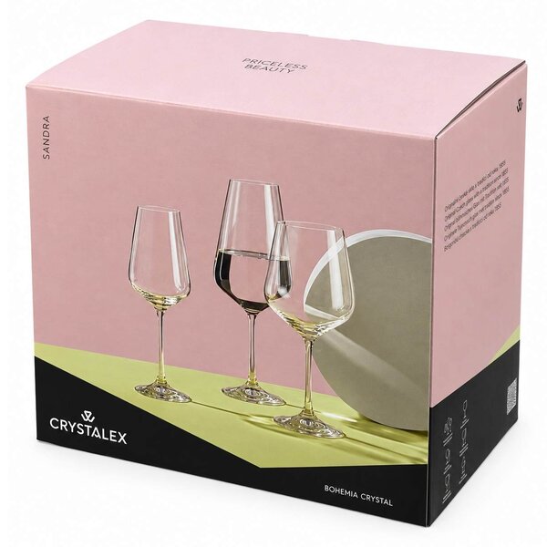 Crystalex sklenice na víno Sandra 250 ml 6 ks