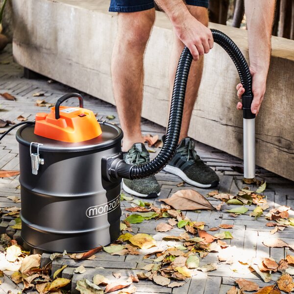 Vysavač na popel BENEDIKT, 1200 W, 18 kPa, černá/oranžová Monzana