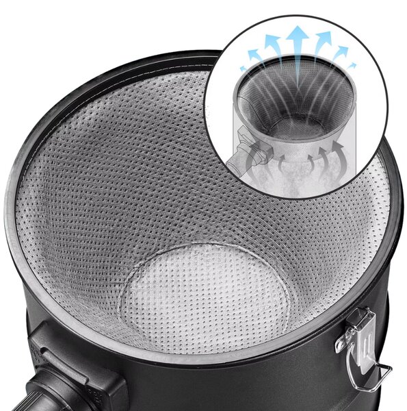 Vysavač na popel BENEDIKT, 1200 W, 18 kPa, černá/oranžová Monzana