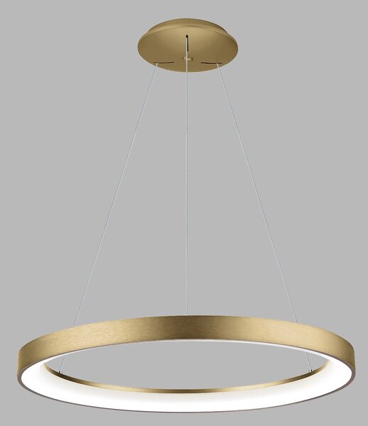 Led2 Závěsné LED svítidlo BELLA SLIM P-Z ø 78 cm Barva: Zlatá, Teplota světla: 2700K/3000K/4000K, Stmívání, řízení: TRIAC (lze použít i bez stmívání)