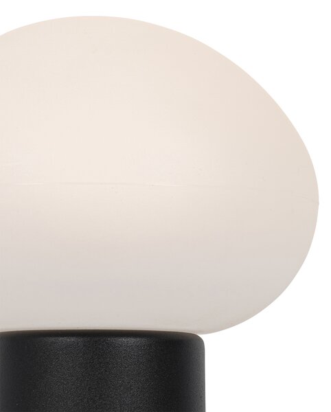 Sada 2 dobíjecích LED stolních lamp hříbek černý - Louise