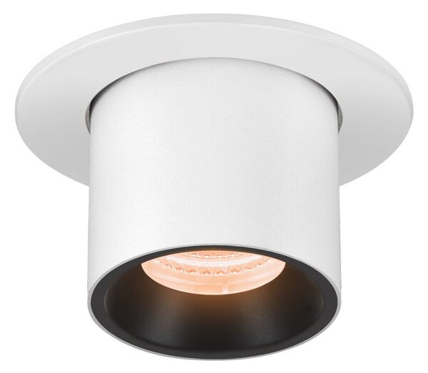 LA 1006936 NUMINOS® PROJECTOR S stropní zápustné svítidlo, 2700 K, 55°, válcové, bílé/černé - BIG WHITE (SLV)