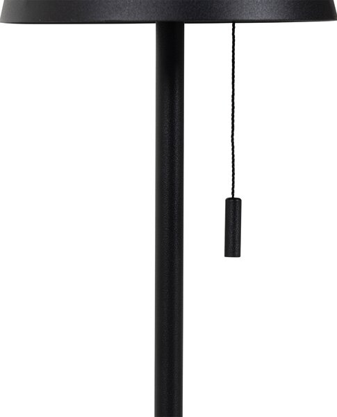 Sada 2 stolních lamp černých včetně LED 3-krokového stmívače dobíjecího a solárního - Ferre