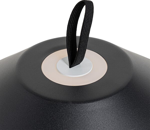 Sada 2 stolních lamp hub černá s dobíjecím LED - Ivan