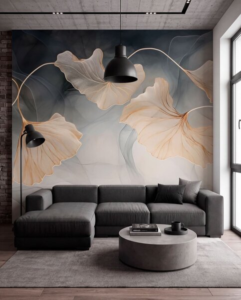 Fototapety Abstraktní obraz ginkgo, Fototapety příroda, w03511 : uwalls.cz