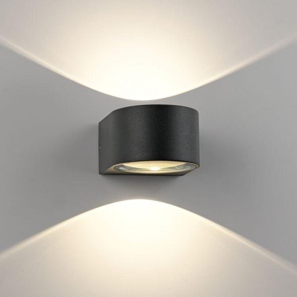 PN 9460-13 CARLA LED venkovní nástěnné svítidlo antracit IP54 3000K - PAUL NEUHAUS