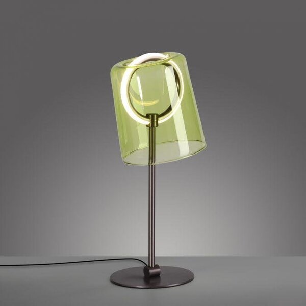 Paul Neuhaus Stolní LED lampa ZULA, 8W, v.42 cm, 3000K stmívatelná šňůrovým stmívačem Barva: Zelená