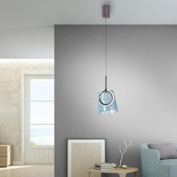 Paul Neuhaus Závěsné LED svítidlo ZULA 7,5W, ø 15,8 cm, 3000K, nastavitelná výška Barva: Zelená
