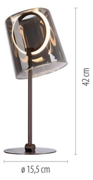 Paul Neuhaus Stolní LED lampa ZULA, 8W, v.42 cm, 3000K stmívatelná šňůrovým stmívačem Barva: Zelená
