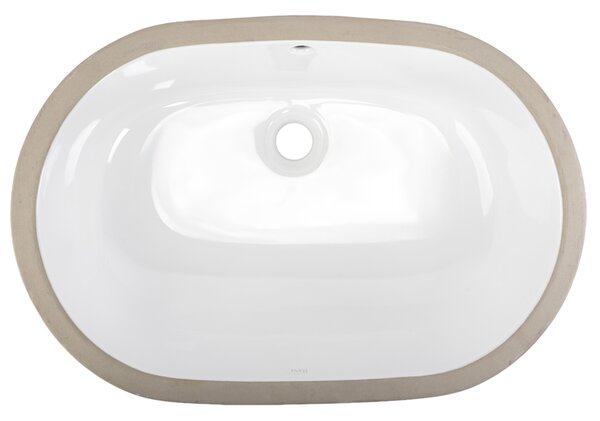Rea Vena, oválné umyvadlo pod desku, 63,5 × 42,7 cm, bílá lesklá, REA-U3589