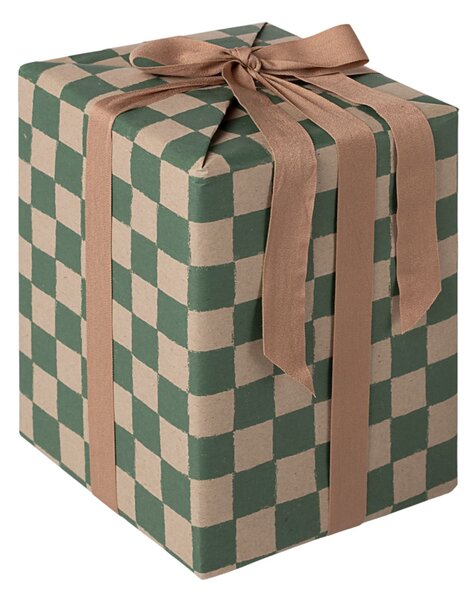 Balicí papír Checker Green – 10 m