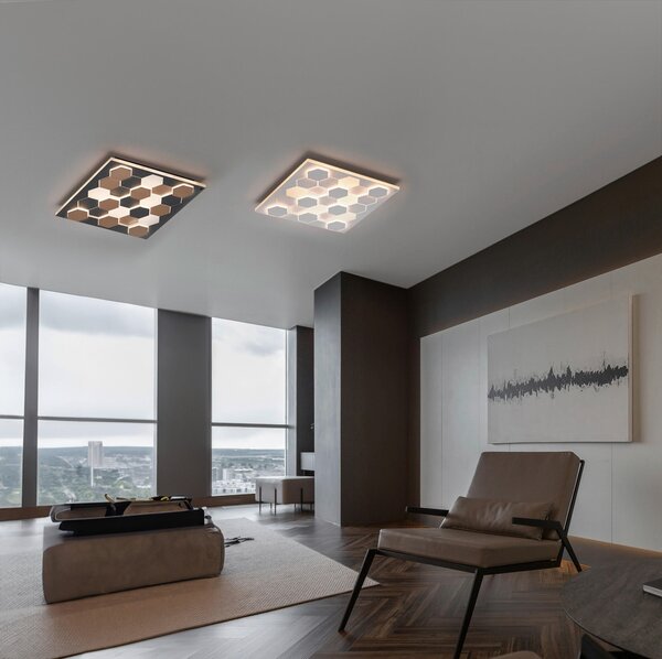 STROPNÍ LED SVÍTIDLO, 55/55/7,5 cm Cinque - Stropní svítidla