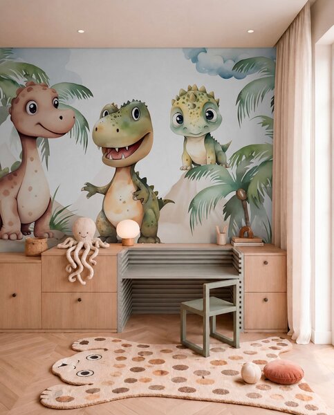 Fototapety Dinosauři, Fototapety dětské, Fototapety dinosauři, w03675 : uwalls.cz