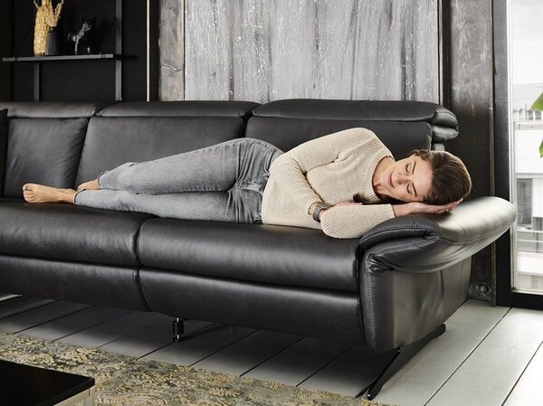 Kožená rohová sedací souprava TRAPANI 2 s relax funkcí Levý roh