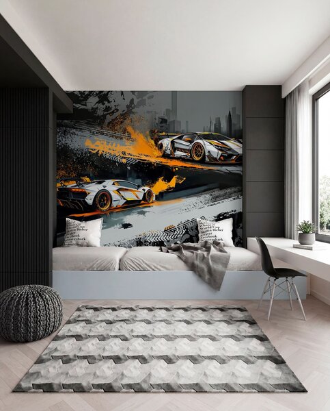 Fototapety tvrdý styl grange, expresivní, dynamické sportovní vozy, Fototapety doprava, w03721 : uwalls.cz