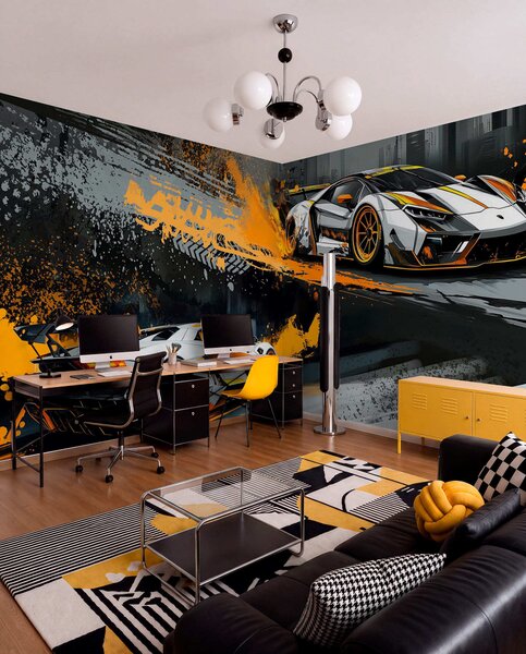 Fototapety tvrdý styl grange, expresivní, dynamické sportovní vozy, Fototapety doprava, w03721 : uwalls.cz