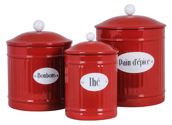 Plechová dóza na bonbony Hugo Bonbons Red 16 cm Strömshaga