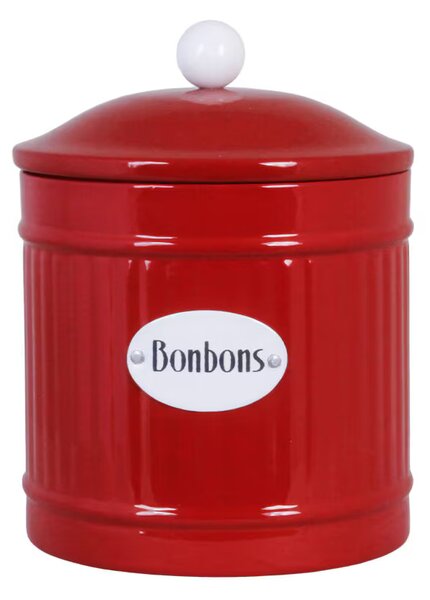 Plechová dóza na bonbony Hugo Bonbons Red 16 cm Strömshaga
