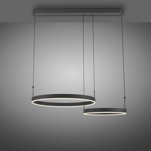 Paul Neuhaus Závěsné LED svítidlo ESKO, 46W, d. 90 cm, CCT 2700-5000K, dálkový ovladač