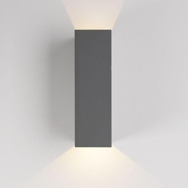 PN 9467-15 BLOCK LED venkovní nástěnné svítidlo šedá IP54 3000K - PAUL NEUHAUS
