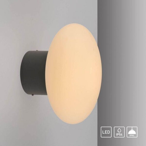 PN 9468-15 OLAF LED venkovní nástěnné a stropní svítidlo šedá 3000K - PAUL NEUHAUS