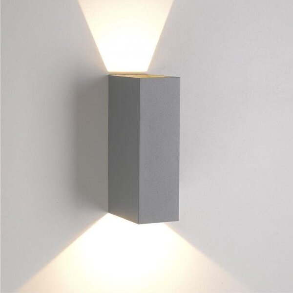 PN 9467-15 BLOCK LED venkovní nástěnné svítidlo šedá IP54 3000K - PAUL NEUHAUS