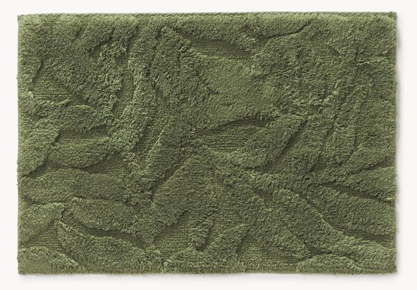 Koupelnová předložka se strukturovaným povrchem Leaf, protiskluzová