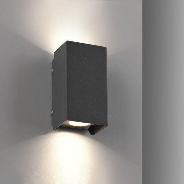 PN 9442-13 BLOCK LED venkovní nástěnné svítidlo antracit IP54 3000K - PAUL NEUHAUS