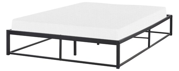 Postel Kov VIRY 140 x 200 cm Černá