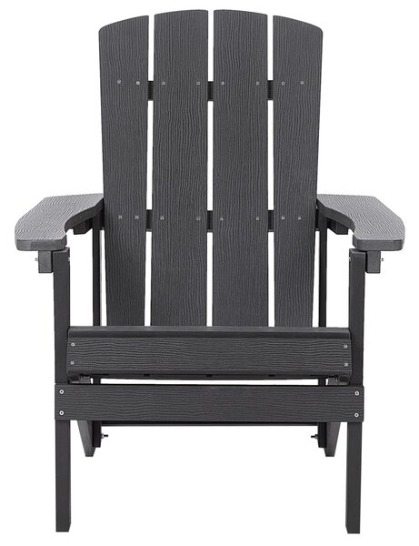 Zahradní židle ADIRONDACK Tmavě šedá