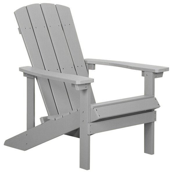 Zahradní židle ADIRONDACK Světle šedá