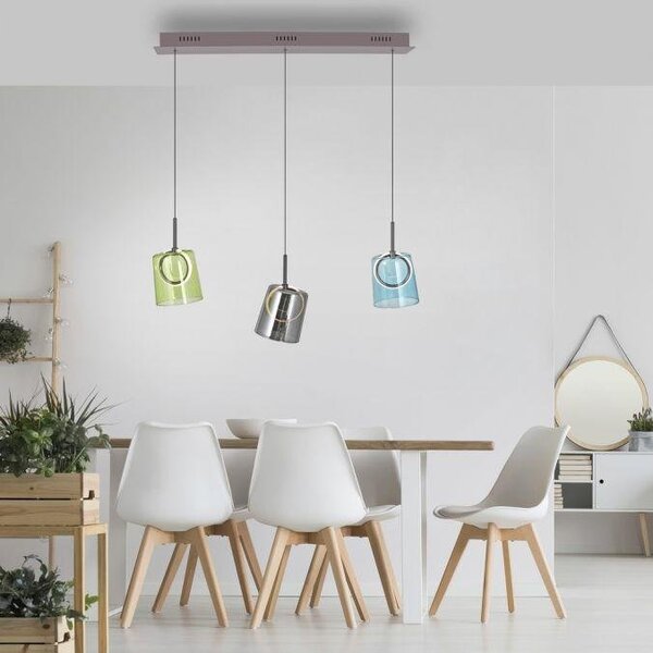 Paul Neuhaus Závěsné LED svítidlo ZULA, 22W, d. 87 cm, 3000K stmívatelné SimplyDim