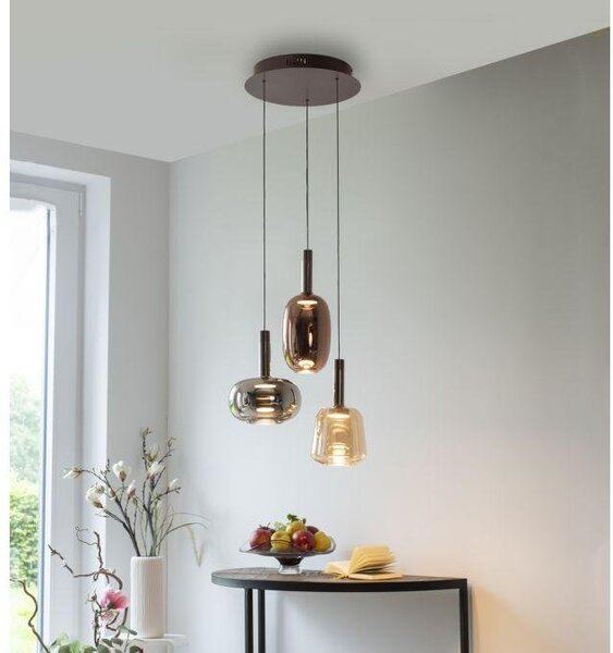 Paul Neuhaus Závěsné LED svítidlo IRIDES, 32W, ø 35 cm, 3000K stmívatelné SimplyDim a nastavitelnou výškou