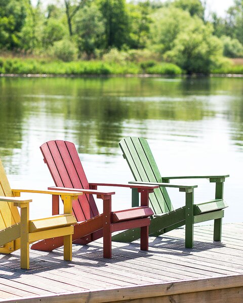 Zahradní židle ADIRONDACK Zelená