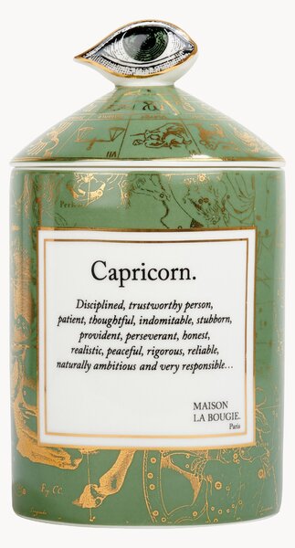 Ručně vyrobená vonná svíčka Capricorn (kadidlo & fazole Tonka)