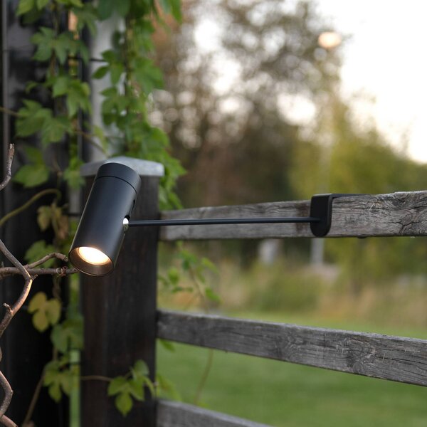 Konstsmide LED stolní lampa Multi na baterie, černá, výška 30 cm, IP54, stmívatelný, Černá, Obývací pokoj / jídelna, Hliník, Moderní