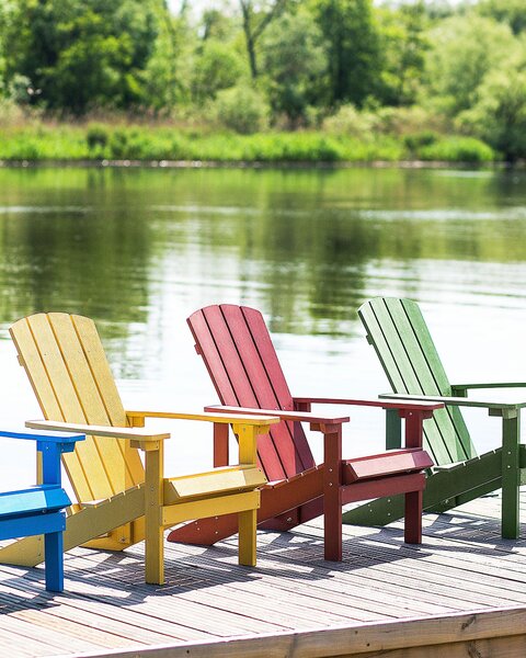 Zahradní židle ADIRONDACK Červená