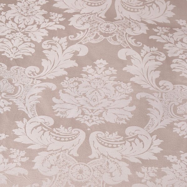 Béžové damaškové povlečení na jednolůžko 135x200 cm Damask Jacquard – Catherine Lansfield