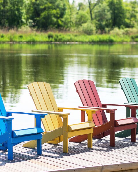 Zahradní židle ADIRONDACK Žlutá