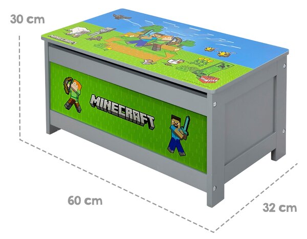 TRUHLA vícebarevná Minecraft - Dětské pokoje sestavy